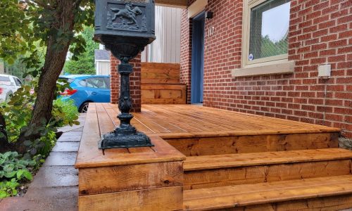 Waverly Way deck building project 5